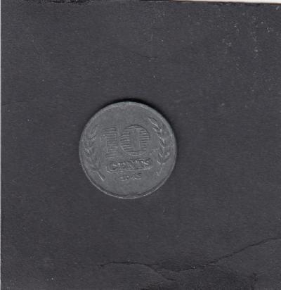 Beschrijving: 10 Cent WILHELMINA 